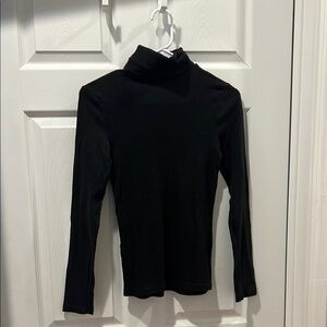 Black Turtleneck Top